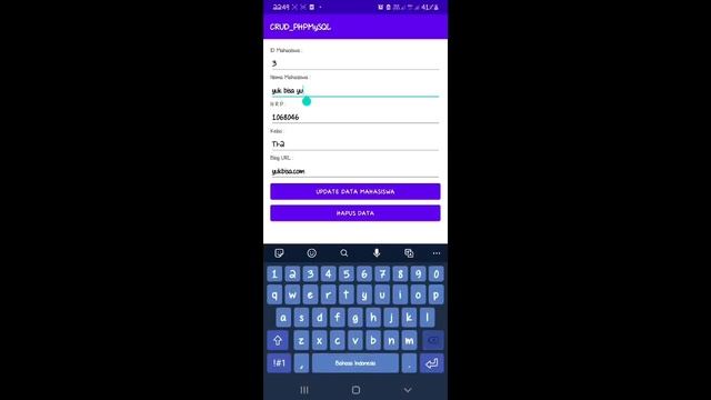 CRUD PHP MYSQL PADA ANDROID STUDIO смотреть онлайн