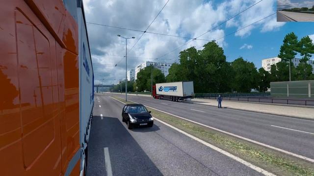 ETS 2 1.25 RusMap v1.6.3 DAF XF105 Roslavl - Vyazma смотреть онлайн