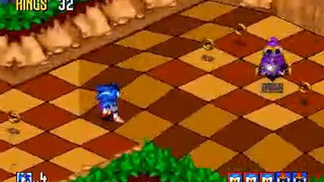 Sonic 3D Blast Sega Genesis Walkthrough 1/7