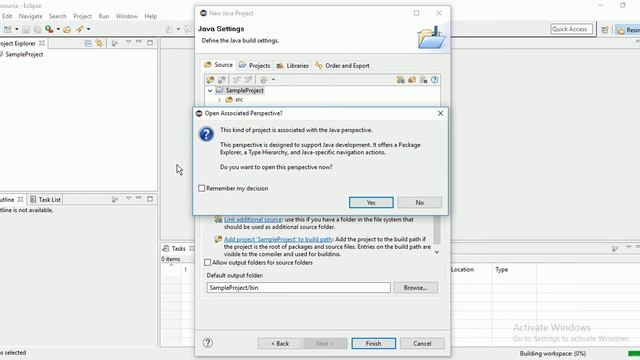 How to create a Sample project and sample java file in eclipse смотреть онлайн