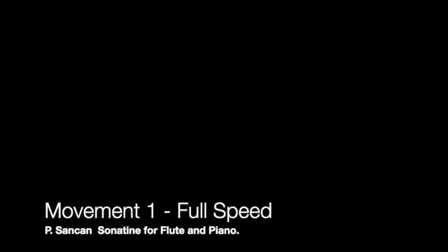 Only accompaniment for Sancan Sonatine for flute and piano. All movements. смотреть онлайн