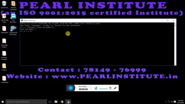Working with Not Equal to Operator In Python by Pearl Institute - Part 15 смотреть онлайн
