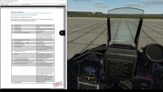 Test Flight - DCS: AJS-37 Viggen - Mission Planning, Start-up Part 1 смотреть онлайн