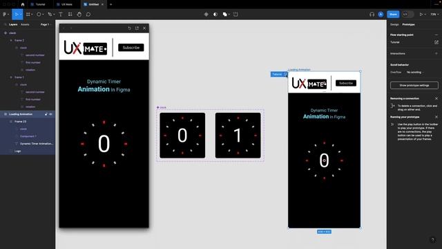 Dynamic Timer In Figma with 2 Frames | Figma Tutorial for Beginners смотреть онлайн