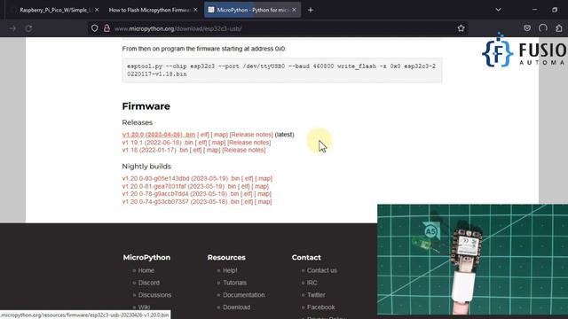How to Flash Micropython Firmware in Seeed Studio XIAO ESP32C3 | ESP32 | смотреть онлайн