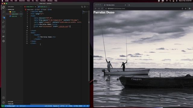 How to create parallax effect using html and css without any css framework ||CodeRile смотреть онлайн