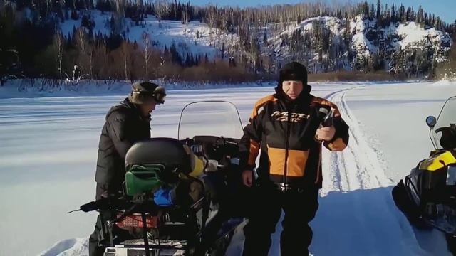 Прогулка на снегоходах в поселок Эльбеза с губернатором смотреть онлайн