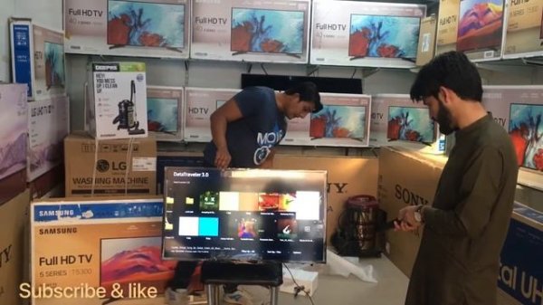 Samsung T5300 5 Series Full HD Smart  Flat TV unboxing Ultra Clean View HDR