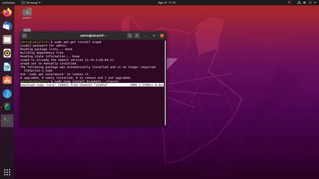 Cara install brackets menggunakan operating system LINUX смотреть онлайн