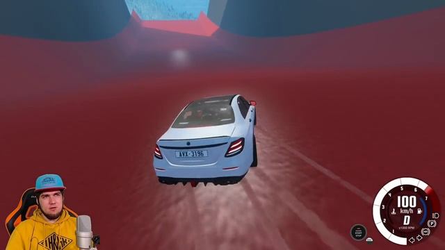 ВЛЕТЕЛ НА ПОЛНОЙ СКОРОСТИ в ВОДУ - ЧТО БУДЕТ ? BeamNG Drive смотреть онлайн