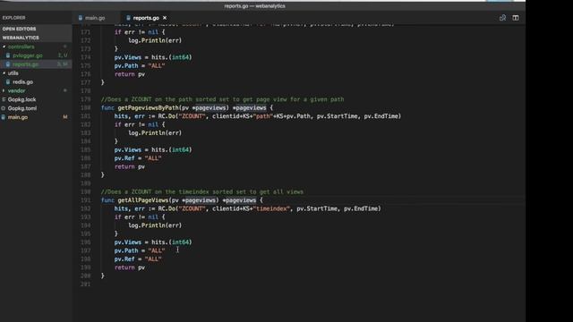 Web Analytics with Golang and Redis (code walkthrough) смотреть онлайн