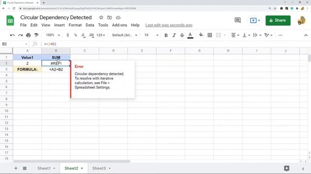 Circular Dependency Detected Error in Google Sheets (How to Fix) смотреть онлайн
