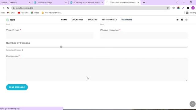 Live Preview of Out Website and Landing Page Design with Ocean wp Theme смотреть онлайн