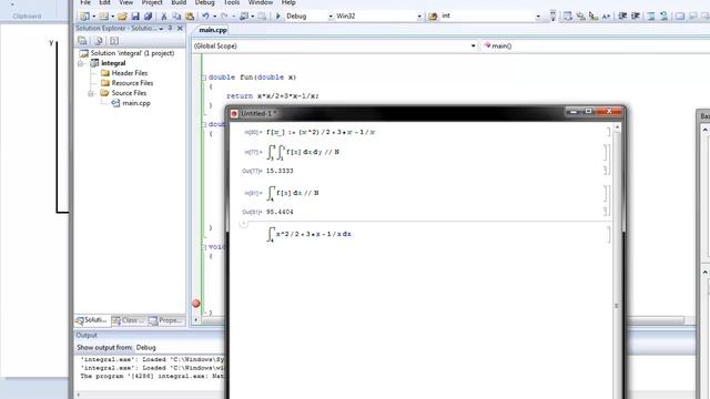 Calculate integral and double integral numerically (C++) смотреть онлайн