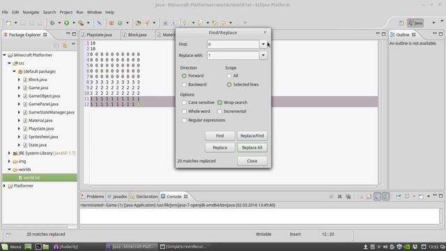 Minecraft 2D mit Java programmieren #2 - Blöcke und Welt смотреть онлайн