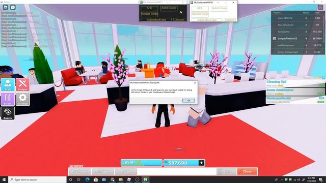Roblox My Restaurant! - AHK Script (AFK Junp, Auto Jump E Presser) - смотреть онлайн