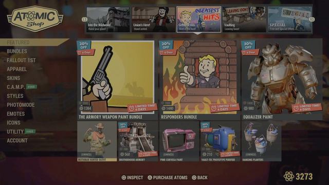 Fallout 76 Atomic Shop September 27th смотреть онлайн