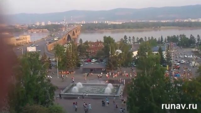 Красноярск. Музыкальный фонтан смотреть онлайн