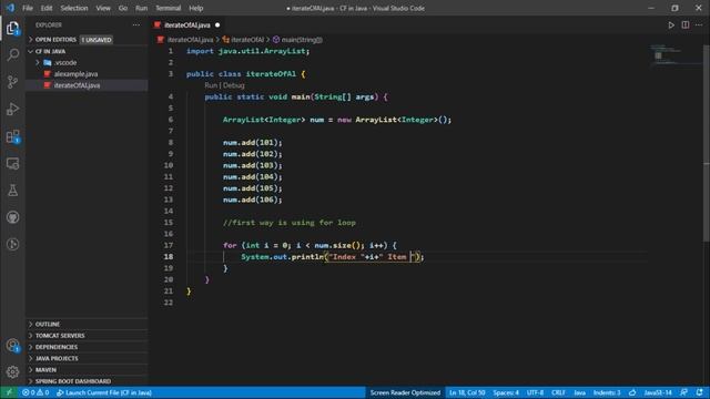 How to iterate Array List| java collections framework class| java programming tutorial for beginner смотреть онлайн