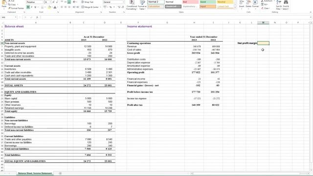 Calculating Net Profit Margin in Excel смотреть онлайн