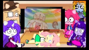 Реакция МЛП и МЛП злодеев на двойной радужный удар/меме