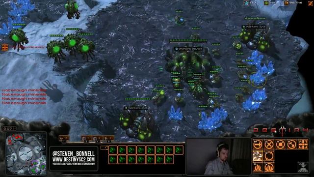 Destiny Defending with Collapsible Rocks - Heart of the Swarm HOTS смотреть онлайн