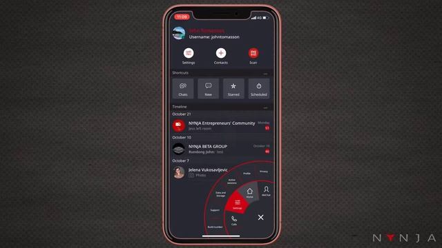 Profile info, Avatar, Settings, Contacts and QR Scanner смотреть онлайн