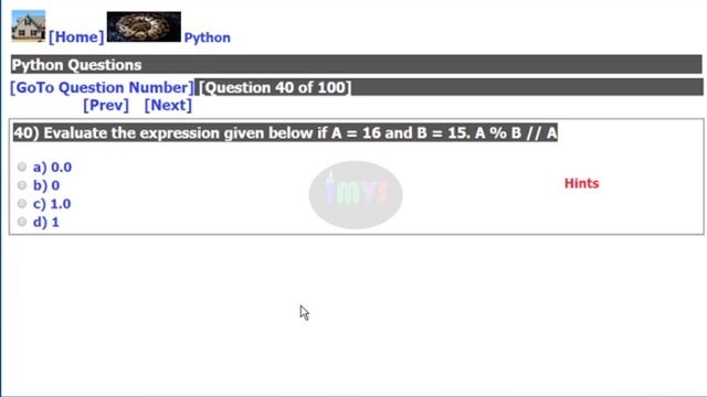 Python - Multi-Choice Questions & Answers - Part -2 смотреть онлайн