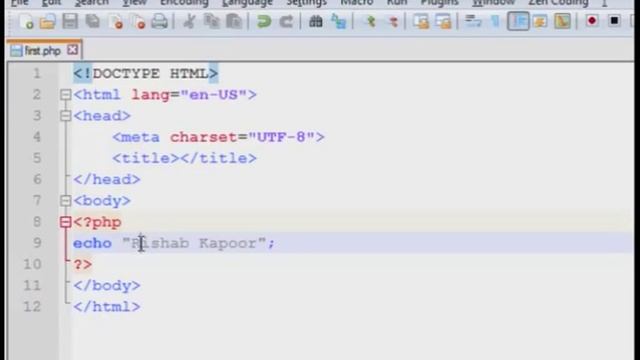 php tutorial part-6 best english + hindi video introduce echo print function смотреть онлайн