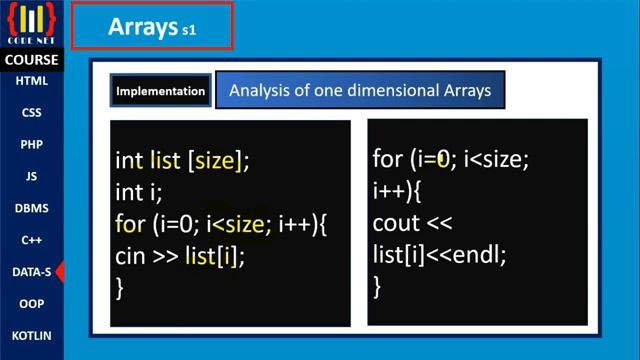 DS with C++ ARRAYS part 1 смотреть онлайн