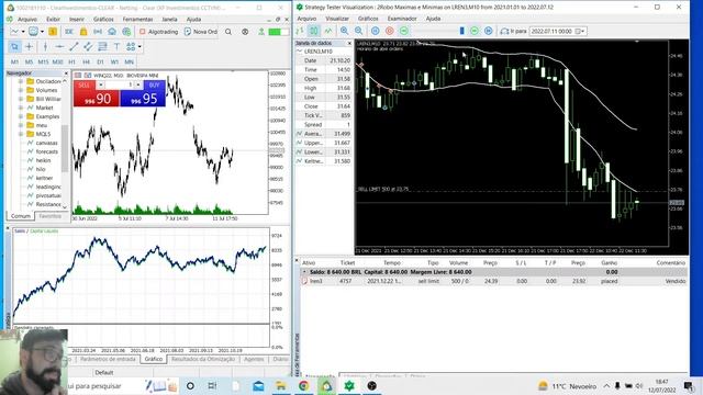Robô Máximas e Mínimas para Metatrader 5! Backtest em ações! Conversa enquanto testamos! смотреть онлайн