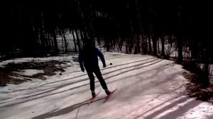 Преодоление препятствий на лыжах