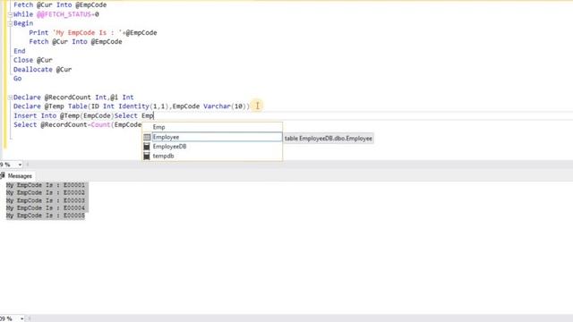 How to replace sql cursor using while loop | Coding Era смотреть онлайн