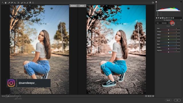 STREET AQUA Color Grading Effect in Photoshop | CAMERA RAW FILTER | Photo Effects смотреть онлайн