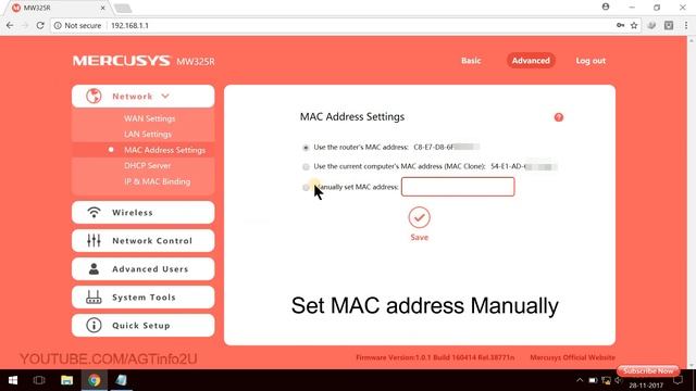 Mercusys Router MAC Clone IP & MAC binding setup (Solved Authentication Failure) смотреть онлайн