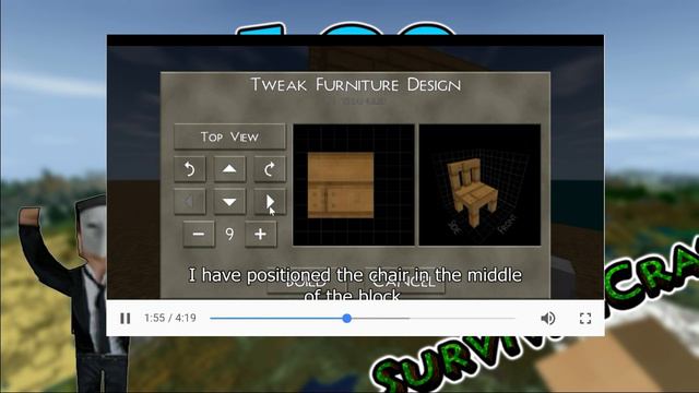 Survivalcraft 1.30 Noticia / Creación De Objetos - Muebles (Furniture) / Video *-*