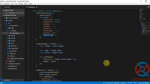 Lập trình ReactJS - Bài 28 : Tìm hiểu Radio trong Form | QuocTuan.Info смотреть онлайн