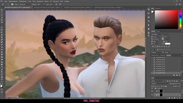 HOT ICE | Обработка скринов в Adobe Photoshop | The Sims 4 Speed Edit смотреть онлайн