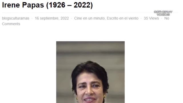 MURIO IRENE PAPAS LA DIVA GRIEGA QUE FUE LA SENSACION MUNDIAL смотреть онлайн