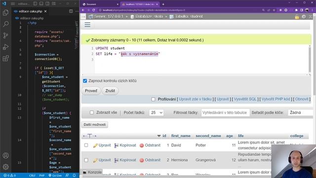 122. PHP 2023 - SQL a příkaz update a set смотреть онлайн