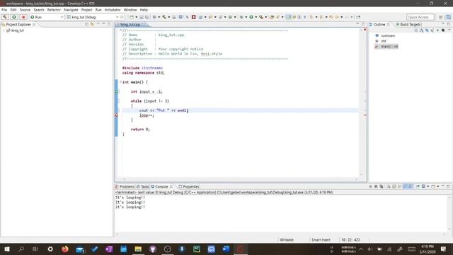 C++ with Cevelop 12 - The Loop: The While Loop смотреть онлайн