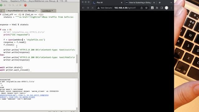 Extending The  PiPico W Webserver With Standalone Css Stylesheets From The Filesystem - Micropython