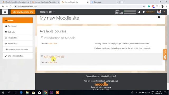 Creating User and Adding Participants in Moodle course смотреть онлайн