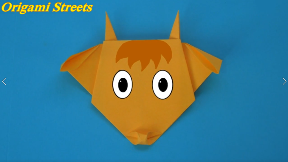 Оригами бычок из бумаги.mp4 смотреть онлайн