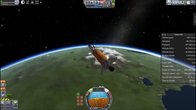 KSP: Building and testing an ICBM смотреть онлайн