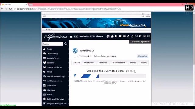 Easiliy Install Wordpress With One Click Softeculas Cpanel Open Source CMS смотреть онлайн
