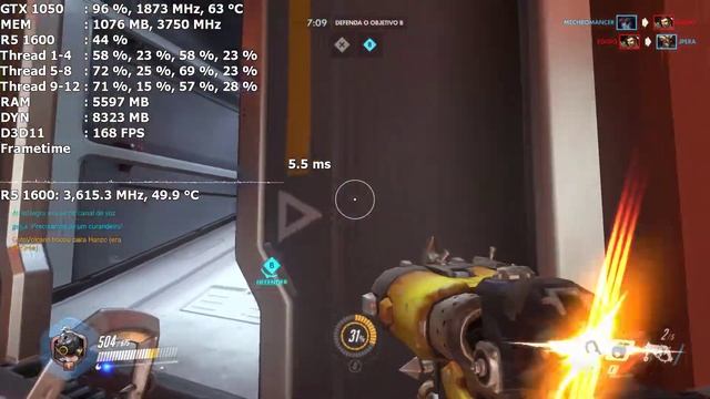 GTX 1050 2GB - OverWatch смотреть онлайн