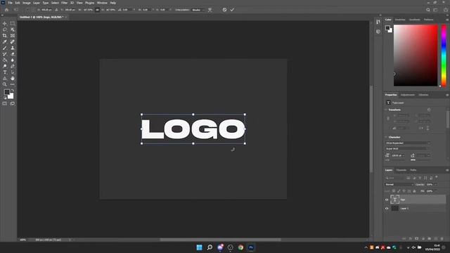 How to create OUTLINE Effect on text | Photoshop смотреть онлайн
