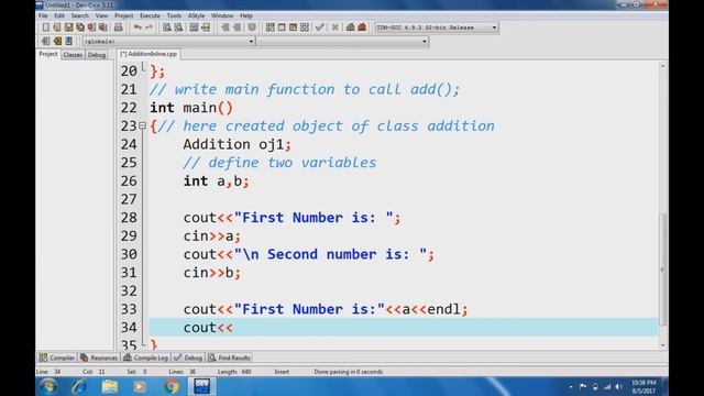(C++ Inline Function) Addition of Two Numbers Using Inline Function in c++ смотреть онлайн