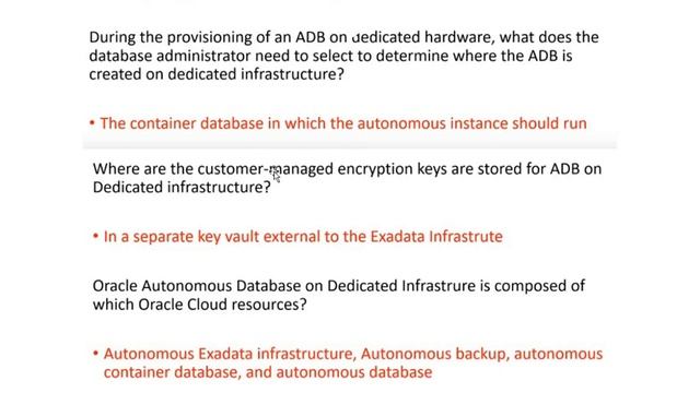 Oracle Autonomous Database 2021 Specialist (1Z0-931-21) Exam Answers смотреть онлайн